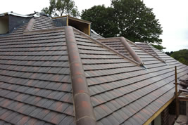 A roofing structure on an extension in Adlington by KJB Builders